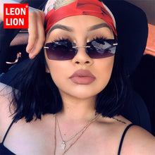 Load image into Gallery viewer, LeonLion Rimless Retro Sunglasses Women 2023  Eyeglasses Women/Men Vintage Sun Glasses Women Mirror Oculos De Sol Feminino