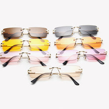 Load image into Gallery viewer, LeonLion Rimless Retro Sunglasses Women 2023  Eyeglasses Women/Men Vintage Sun Glasses Women Mirror Oculos De Sol Feminino