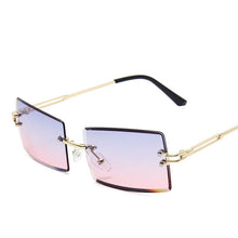 Load image into Gallery viewer, LeonLion Rimless Retro Sunglasses Women Gradient Vintage Sunglasses Women Brand Designer Glasses Women Oculos De Sol Feminino