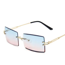 Load image into Gallery viewer, LeonLion Rimless Retro Sunglasses Women Gradient Vintage Sunglasses Women Brand Designer Glasses Women Oculos De Sol Feminino
