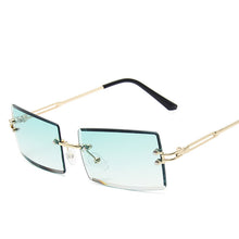 Load image into Gallery viewer, LeonLion Rimless Retro Sunglasses Women Gradient Vintage Sunglasses Women Brand Designer Glasses Women Oculos De Sol Feminino