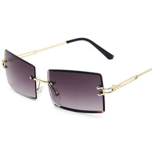 Load image into Gallery viewer, LeonLion Rimless Retro Sunglasses Women Gradient Vintage Sunglasses Women Brand Designer Glasses Women Oculos De Sol Feminino