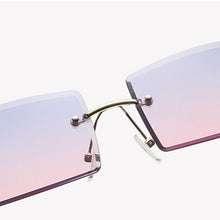 Load image into Gallery viewer, LeonLion Rimless Retro Sunglasses Women Gradient Vintage Sunglasses Women Brand Designer Glasses Women Oculos De Sol Feminino