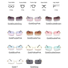 Load image into Gallery viewer, LeonLion Rimless Retro Sunglasses Women Gradient Vintage Sunglasses Women Brand Designer Glasses Women Oculos De Sol Feminino