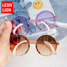 Load image into Gallery viewer, LeonLion Round Creativity Sunglasses Children Gradient Lovely Eyewear Boys/Girls 2023 Glasses Kids Vintage Lentes De Sol Mujer