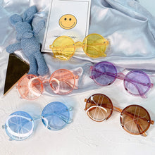 Load image into Gallery viewer, LeonLion Round Creativity Sunglasses Children Gradient Lovely Eyewear Boys/Girls 2023 Glasses Kids Vintage Lentes De Sol Mujer