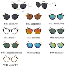 Load image into Gallery viewer, LeonLion Round Retro Sunglasses Women Womens Sunglasses Brand Designer Glasses For Women Mirror Oculos De Sol Feminino