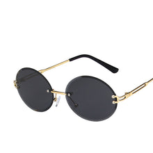 Load image into Gallery viewer, LeonLion Round Rimless Sunglasses Women 2023 Designer Glasses Women Vintage Eyeglasses Women/Men  Gafas De Sol Mujer
