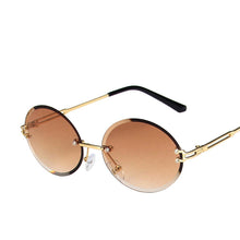 Load image into Gallery viewer, LeonLion Round Rimless Sunglasses Women 2023 Designer Glasses Women Vintage Eyeglasses Women/Men  Gafas De Sol Mujer