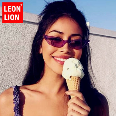 LeonLion Small Cateye Sunglasses Women 2023 Vintage Glasses Women Brand Designer Eyeglass for Women/Men Mirror Oculos De Sol