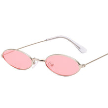 Load image into Gallery viewer, LeonLion Small Oval Sunglasses Women 2023 Brand Designer Mirror Glasses For Women/Men Ocean Lens Alloy Frame Lentes De Sol Mujer