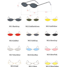 Load image into Gallery viewer, LeonLion Small Oval Sunglasses Women 2023 Brand Designer Mirror Glasses For Women/Men Ocean Lens Alloy Frame Lentes De Sol Mujer