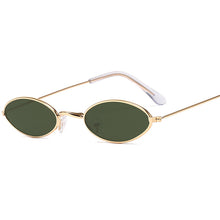 Load image into Gallery viewer, LeonLion Small Oval Sunglasses Women 2023 Brand Designer Mirror Glasses For Women/Men Ocean Lens Alloy Frame Lentes De Sol Mujer
