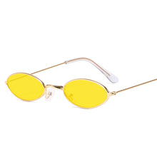 Load image into Gallery viewer, LeonLion Small Oval Sunglasses Women 2023 Brand Designer Mirror Glasses For Women/Men Ocean Lens Alloy Frame Lentes De Sol Mujer