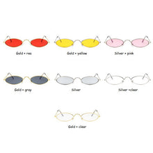 Load image into Gallery viewer, LeonLion Small Oval Sunglasses Women Vintage Eyeglasses Women/Men Retro Metal Glasses Women Vintage Red Gafas De Sol Mujer 2023
