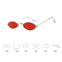 Load image into Gallery viewer, LeonLion Small Oval Sunglasses Women Vintage Eyeglasses Women/Men Retro Metal Glasses Women Vintage Red Gafas De Sol Mujer 2023