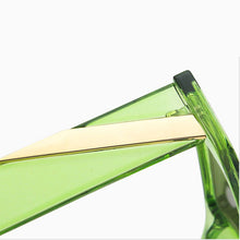 Load image into Gallery viewer, LeonLion Small Punk Sunglasses Women Rectangle Sun Glasses for Women Green Mirror Shades for Women  Gafas De Sol Hombre