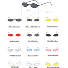 Load image into Gallery viewer, LeonLion Small Retro Sunglasses Women Oval Vintage Glasses for Women/Men  Sunglasses Women Mirror Oculos De Sol Feminino