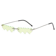 Load image into Gallery viewer, LeonLion Small Rimless Punk Sunglasses Women 2023 Heart Eyeglasses Women/Men Rectangle Sun Glasses Female Vintage Shades