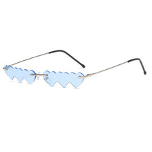 Load image into Gallery viewer, LeonLion Small Rimless Punk Sunglasses Women 2023 Heart Eyeglasses Women/Men Rectangle Sun Glasses Female Vintage Shades