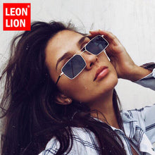 Load image into Gallery viewer, LeonLion Small Square Sunglasses Women 2023  Brand Eyewear Women/Men  Metal Glasses Women Gafas De Sol Mujer