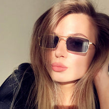 Load image into Gallery viewer, LeonLion Small Square Sunglasses Women 2023  Brand Eyewear Women/Men  Metal Glasses Women Gafas De Sol Mujer