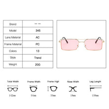 Load image into Gallery viewer, LeonLion Small Square Sunglasses Women Retro Eyeglasses For Women/Men Metal Glasses for Men Vintage Gafas De Sol Para Hombre