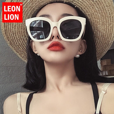 LeonLion Square Oversized Sunglasses Women  Glasses Women Designer Eyeglasses Women/Men Gafas De Sol Mujer 2023