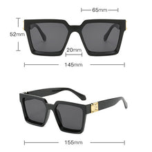 Load image into Gallery viewer, LeonLion Square Retro Sunglasses Women 2023  Brand Sunglasses Women Mirror Sun Glasses Men Eyewear Oculos De Sol Feminino