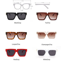 Carica l&#39;immagine nel visualizzatore di Gallery, LeonLion Square Retro Sunglasses Women  Brand Glasses Women/Men Oversized Sunglasses Women Mirror Oculos De Sol Feminino