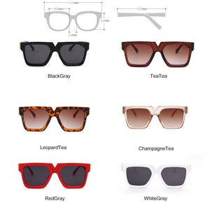 LeonLion Square Retro Sunglasses Women  Brand Glasses Women/Men Oversized Sunglasses Women Mirror Oculos De Sol Feminino
