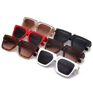 LeonLion Square Retro Sunglasses Women  Brand Glasses Women/Men Oversized Sunglasses Women Mirror Oculos De Sol Feminino