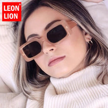 Load image into Gallery viewer, LeonLion Square Retro Sunglasses Women/Men Leopard  Glasses Women Brand Designer Eyeglasses Women Gafas De Sol Mujer 2023