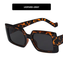 Load image into Gallery viewer, LeonLion Square Retro Sunglasses Women/Men Leopard  Glasses Women Brand Designer Eyeglasses Women Gafas De Sol Mujer 2023