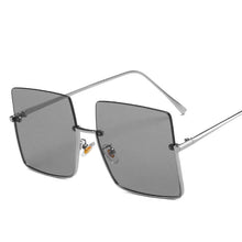Load image into Gallery viewer, LeonLion Square Rimless Sunglasses Women 2023  Glasses Women/Men Retro Brand Eyeglasses Women Metal Gafas De Sol Mujer