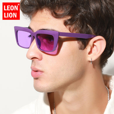LeonLion Square Sunglasses Men Vintage Sun Glasses for Men/Women  Brand Designer Eyeglasses Men Vintage Gafas De Sol Mujer