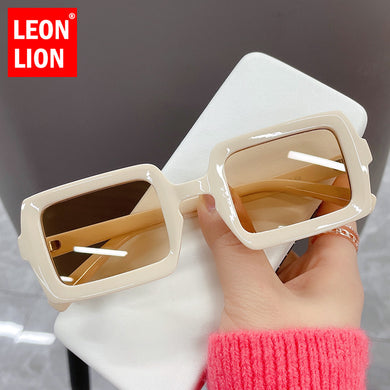 LeonLion Square Sunglasses Women 2023 Vintage Brand Designer Sun Glasses Women/Men Rectangle For Ladies Polygonal Glasses UV400
