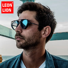 Carica l'immagine nel visualizzatore di Gallery, LeonLion Steampunk Square Sunglasses Men Retro 2023  Designer Eyewear Women Vintage Glasses For Male Metal Quality UV400