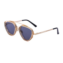 Carica l'immagine nel visualizzatore di Gallery, LeonLion Steampunk Square Sunglasses Men Retro 2023  Designer Eyewear Women Vintage Glasses For Male Metal Quality UV400