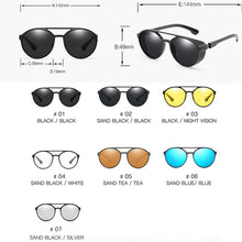 Load image into Gallery viewer, LeonLion Steampunk Sunglasses Men 2023 Round Retro Sunglasses Men Vintage Sun Glasses For Men Mirror Punk Gafas De Sol Hombre