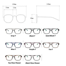 Carica l'immagine nel visualizzatore di Gallery, LeonLion Transparent Square Sunglasses Men  Sunglasses Men/Women Vintage Sun Glasses For Men Retro Oculos De Sol Gafas