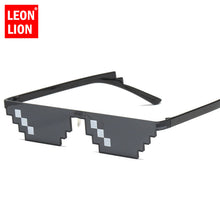 Load image into Gallery viewer, LeonLion Two Dimensions Mosaic Sunglasses Women Vintage Small Frame Glasses Lady Retro Metal Sun Glasses Lunette De Soleil Femme