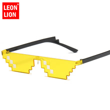 Load image into Gallery viewer, LeonLion Two Dimensions Mosaic Sunglasses Women Vintage Small Frame Glasses Lady Retro Metal Sun Glasses Lunette De Soleil Femme