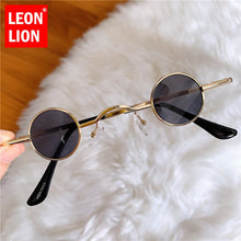 Load image into Gallery viewer, LeonLion Ultra-small Vintage Round Sunglasses Women Retro Eyewear Women/Men Steampunk Glasses Men Hip hop Style Eyewear UV400