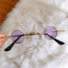 Load image into Gallery viewer, LeonLion Ultra-small Vintage Round Sunglasses Women Retro Eyewear Women/Men Steampunk Glasses Men Hip hop Style Eyewear UV400