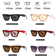 Load image into Gallery viewer, LeonLion Unique Cat Eye Sunglasses for Women 2023 Brand Eyewear Women Red Gradient Glasses Elegant Gafas De Sol Mujer