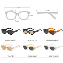 Load image into Gallery viewer, LeonLion Vintage Cateye Sunglasses Women Metal Glasses for Women/Men Small Eyeglasses Women Mirror Gafas De Sol Mujer 2023