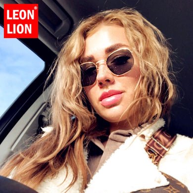 LeonLion Vintage Polygon Women Sunglasses Brand Designer Glasses Women 2023  Eyewear for Women/Men Oculos De Sol Masculino