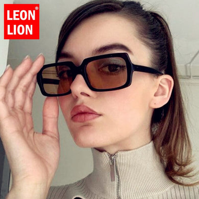 LeonLion Vintage Square Sunglasses Women 2023 Brand Designer Glasses For Women/Men Rectangle Eyewear Female Shades Oculos De Sol
