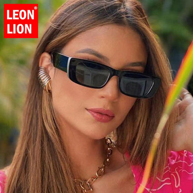 LeonLion Vintage Women Sunglasses 2023 Brand Designer Sun Glasses For Women Small Frame Square Women UV400 Gafas De Sol